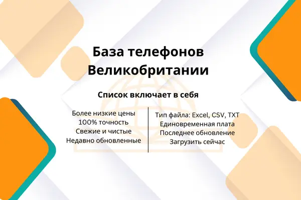 База телефонов Великобритании