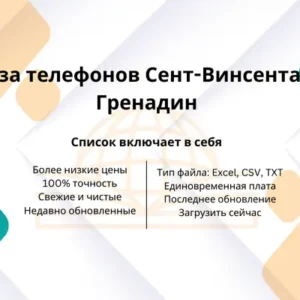 База телефонов Сент-Винсента и Гренадин