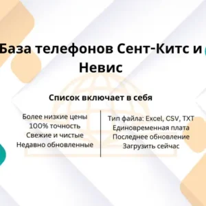 База телефонов Сент-Китс и Невис