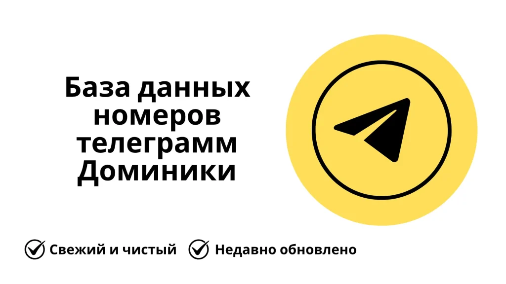 База данных номеров телеграмм Доминики